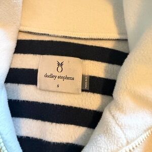 Dudley Stephens Navy and White Striped Hoodie